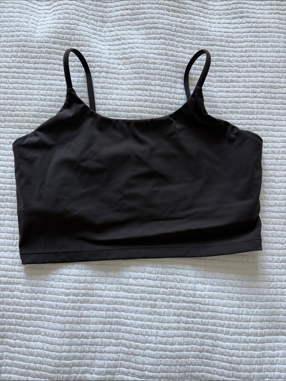 Adanola brown Spaghetti Strap Crop Top